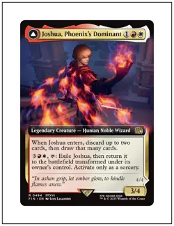 1x Joshua, Phoenix's Dominant, Extended Art, Final Fantasy, Magic MTG NM - Image 1