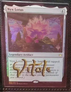 MTG FOIL NYX LOTUS PROMO PACK SHADOW SIGNED BY ARTIST - Image 1