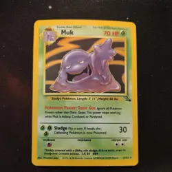Pokemon -Muk - 13/62 - Fossil Holo - TCG - LP+ - Image 1