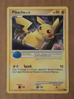 Pokemon Pikachu 9/17 Pop Series 6 Non-holo LP-NM See Pictures - Image 1