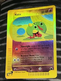 Natu 80/144 Skyridge Reverse Holo Pokemon Card Excellent ! Vintage Rare WOTC Era - Image 5