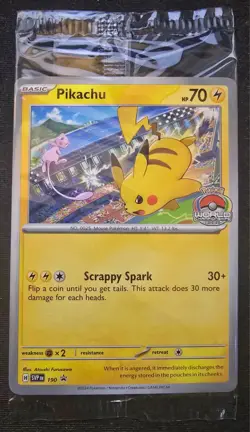 Pikachu Promo 2024 World Championships SVP EN 190 Pokemon Worlds SEALED PROMO - Image 1