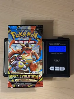 HEAVYU 22.79 Grams! Pokemon Mega Evolution Factory Sealed Booster Pack! ! - Image 1