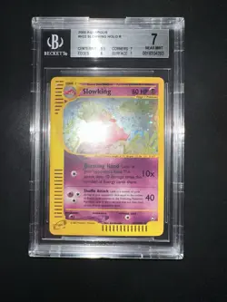 POKEMON BGS 7 SLOWKING HOLO H22/H32 SET AQUAPOLIS ENGLISH 2003! - Image 3