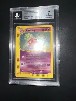 POKEMON BGS 7 SLOWKING HOLO H22/H32 SET AQUAPOLIS ENGLISH 2003! - Image 5