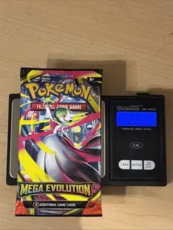 HEAVYU 22.73 Grams! Pokemon Mega Evolution Factory Sealed Booster Pack! ! - Image 1