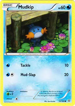 x4 Mudkip - 33/160 - Common Pokemon XY Primal Clash M/NM English - Image 1