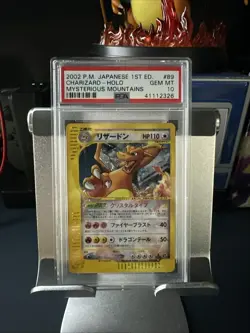 2002 POKEMON JPN MYSTERIOUS MOUNTAINS 1ST ED #089 CHARIZARD-HOLO PSA 10 - Image 1