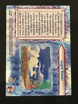 Pokemon Lugia Rises Foil Topps 2000 The Movie #64 Holo MP - Image 2