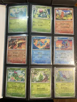 Pokemon 151 - COMPLETE & Full Reverse Set + PROMOS w Scarlet & Violet 151 Binder - Image 2