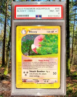 POKEMON PSA 8 BLISSEY HOLO H6/H32 SET AQUAPOLIS ENGLISH 2003! - Image 1