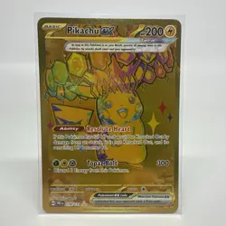 Pikachu ex Hyper Rare NM 179/131 SV: Prismatic Evolutions Pokemon - Image 1