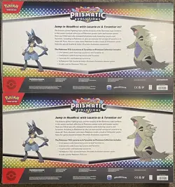 4x Pokemon Prismatic Evolutions Lucario EX and Tyranitar EX Premium Collection - Image 5