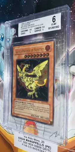 YU GI OH BGS 6 SACRED PHOENIX OF NEPHTHYS FET-EN005 1ST FLAMING ETERNITY 2005! - Image 5