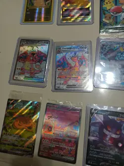 Pokemon Charizard, mew, Mewtwo promo cards lot with umbrreon and ancient mew - Image 2
