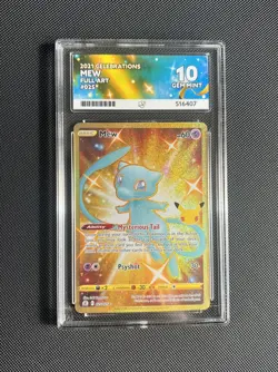 Gold Mew 025/025 Pokemon Card 25th Celebrations Ace 10 - Image 1