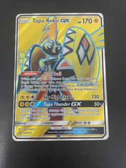 Tapu Koko GX 135/145 Full Art Pokemon Card TCG - Image 1