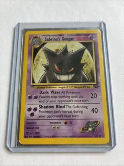 Pokemon TCG Sabrina's Gengar Gym Challenge 29/132 Non-Holo Rare Card - Image 1