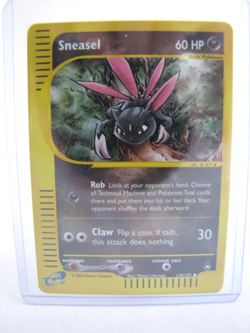 Pokemon Sneasel 110/147 Reverse Holo Aquapolis Pokemon Card WoTC E-Reader NM - Image 1