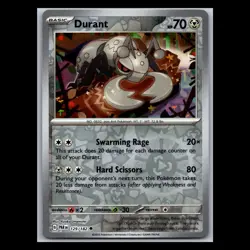 Durant 129/182 - Reverse Holo - TCG Paradox Rift Pokemon Card - Image 1