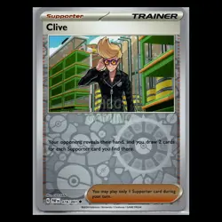 Paldean Fates - Clive 078/091 - Reverse Holo - TCG Pokemon Card - Image 1