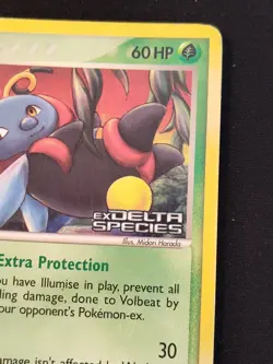 Volbeat 56/113 Reverse Holo Foil Stamped Ex Delta Species Pokemon Card Played - Image 2