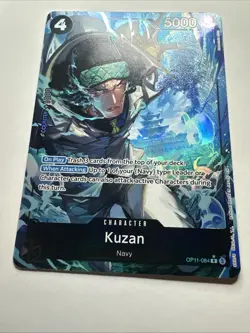 Kuzan (Alternate Art) OP11-084 A Fist of Divine Speed Foil One Piece Card NM - Image 3