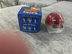 23K Gold Plated CHARIZARD Trading Card 1999 Burger King Pokemon Ball Blue - Image 2