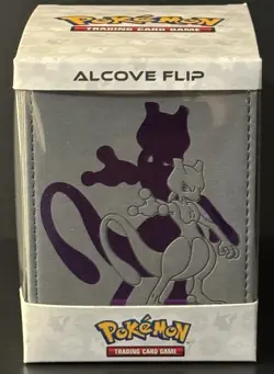 Ultra Pro Alcove Premium Flip Pokemon Trading Card Storage Deck Box Mewtwo Rare - Image 1