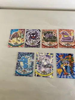 Pokemon Vintage Topps card lot 7 cards w/ 1 holo, etc. - Image 1
