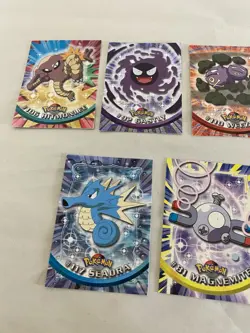 Pokemon Vintage Topps card lot 7 cards w/ 1 holo, etc. - Image 3