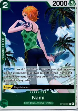 Nami R OP03-030 One Piece Card Game CCG TCG English NM - Image 1