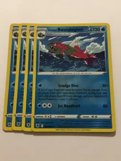 Pokemon Card Astral Radiance 4x Playset Reverse Holographic Basculegion 044/189 - Image 1