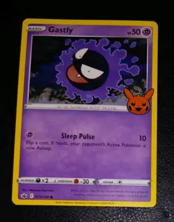 (3 Cards) Pokemon TCG Trick Or Trade 2022 Gastly, Haunter, And Gengar - Image 2