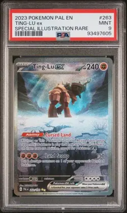 PSA 9 Ting-Lu ex 263/193 SIR Paldea Evolved Pokemon Card 2023 - Image 2