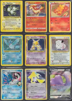 Joblot of Vintage Holo Pokemon Card Binder Page Collection - Image 1