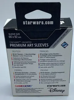 Star Wars: Unlimited Premium Art Sleeve Card Back Orange Gamegenic - Image 4