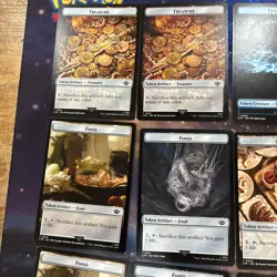 MTG Lord Of The Rings Food Treasure Tentacle Token Lot Of 15 Cards Unplayed - Image 2