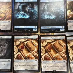 MTG Lord Of The Rings Food Treasure Tentacle Token Lot Of 15 Cards Unplayed - Image 3
