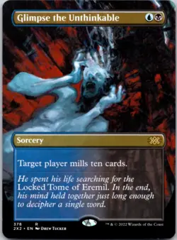 Glimpse the Unthinkable (Borderless) - Double Masters 2022 - 378 NM - Image 1