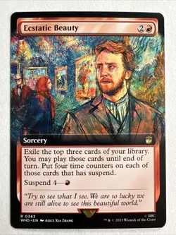 Ecstatic Beauty Extended Art #383 MTG Doctor Who Collector's Edition NM - Image 1