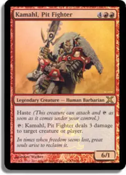 1 x Kamahl, Pit Fighter - 15th Anniversary Promo - 10th Edition - Light Play - M - Image 1