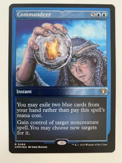 Commandeer *Etched Foil* Commander Masters 2023 MT/NM MTG CMM Combined Shipping - Image 1