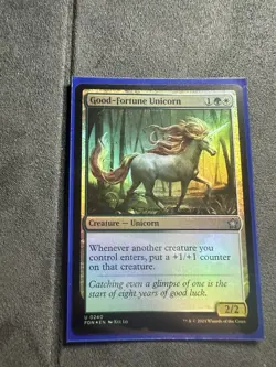 Good-Fortune Unicorn FOIL - MTG Magic the Gathering - Modern Horizons - Image 3