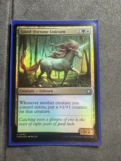 Good-Fortune Unicorn FOIL - MTG Magic the Gathering - Modern Horizons - Image 5