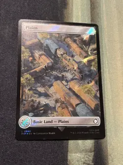 Plains (0846) - Surge Foil Fallout MTG Magic Universes Beyond - LP - Image 1