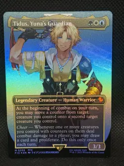 Tidus, Yuna's Guardian (Borderless Foil) #205 Commander: Final Fantasy MTG NM - Image 1