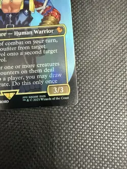 Tidus, Yuna's Guardian (Borderless Foil) #205 Commander: Final Fantasy MTG NM - Image 3