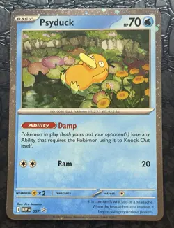 Psyduck 007 Black Star Promo Pokemon TCG Mega Evolution Near Mint - Image 3