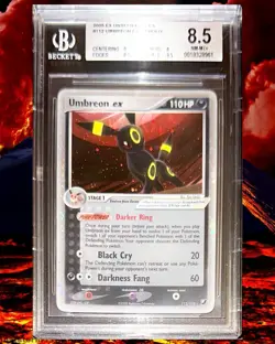 POKEMON BGS 8,5 UMBREON EX HOLO 112/115 EX UNSEEN FORCES ENGLISH 2005! - Image 1